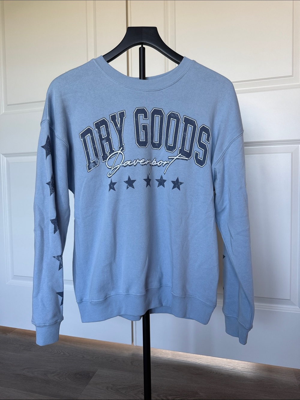 Dry Goods Davenport Women’s Light Blue Crewneck Sweatshirt